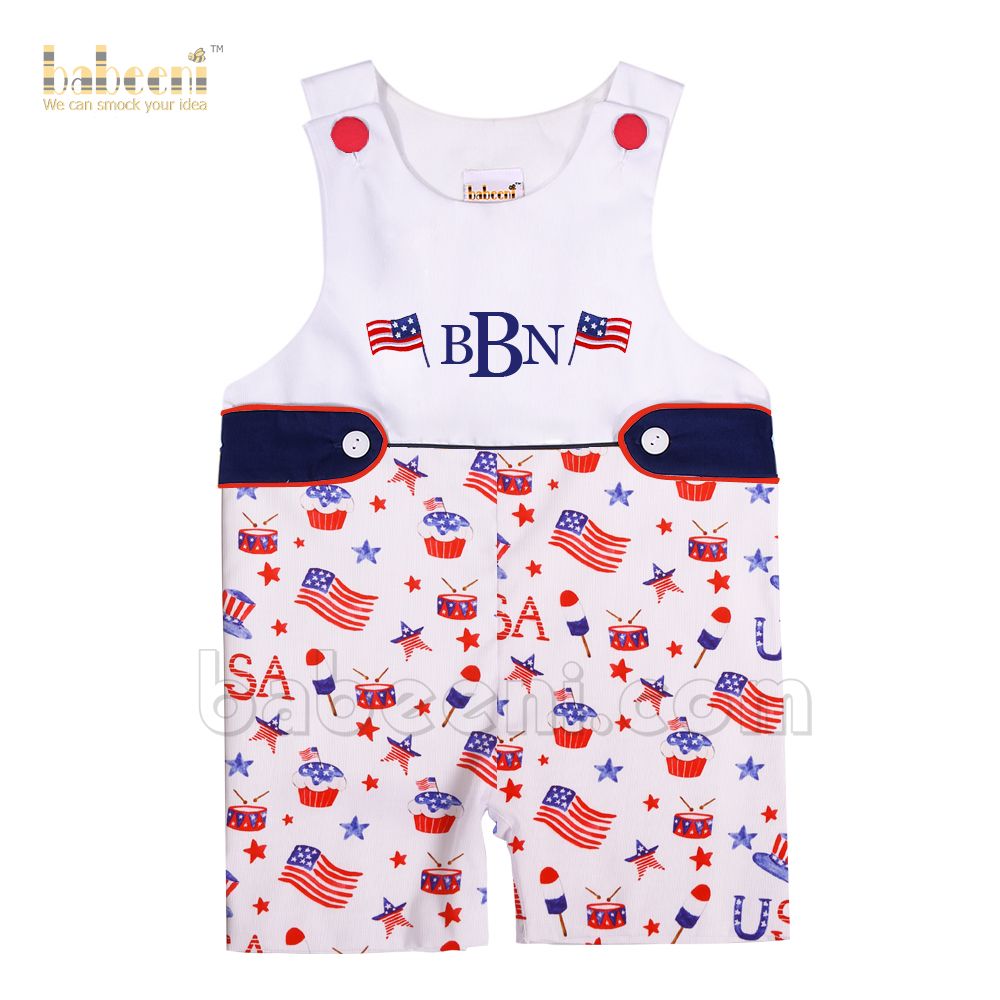 Cute Independent embroidery shortall - BC 869